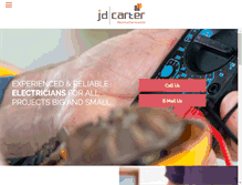 Tablet Screenshot of jdcarterelectrical.co.uk